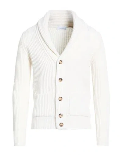 Lardini Man Cardigan White Size Xl Wool, Cashmere