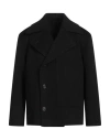 Lardini Man Coat Black Size 40 Wool