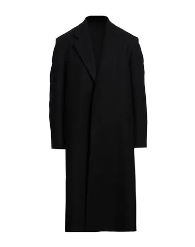 Lardini Man Coat Black Size 40 Wool, Polyamide