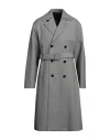 Lardini Man Coat Black Size 42 Wool In Black