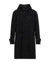 Lardini Man Coat Black Size 42 Wool, Polyamide In Black
