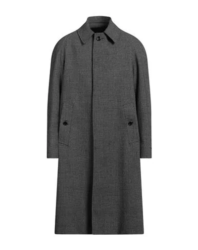 Lardini Man Coat Black Size 40 Wool, Polyester