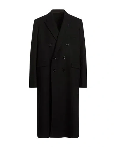 Lardini Man Coat Black Size 44 Virgin Wool, Polyamide