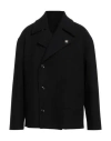 Lardini Man Coat Black Size 44 Wool, Polyamide