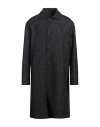 Lardini Man Coat Black Size 44 Wool, Silk In Black