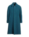 Lardini Man Coat Blue Size 40 Wool, Polyamide