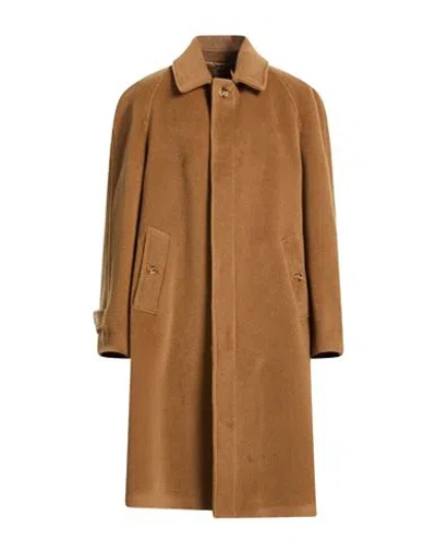 Lardini Man Coat Camel Size 44 Virgin Wool In Brown
