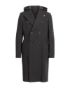 Lardini Man Coat Dark Brown Size 42 Wool In Black