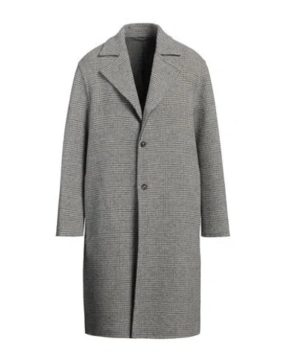 Lardini Man Coat Grey Size 40 Wool, Cashmere In Gray