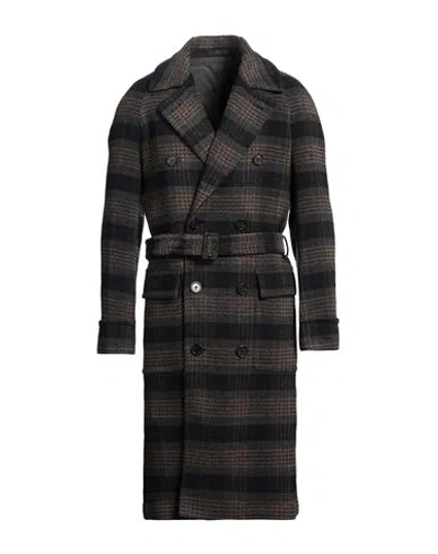 Lardini Man Coat Grey Size 42 Wool, Cotton, Elastane
