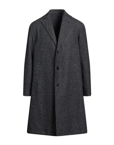Lardini Man Coat Midnight Blue Size 40 Wool, Cotton, Polyamide In Gray