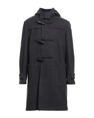 Lardini Man Coat Midnight Blue Size 42 Wool, Polyamide