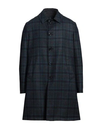 Lardini Man Coat Midnight Blue Size 44 Wool