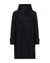 Lardini Man Coat Midnight Blue Size 50 Wool, Cotton, Polyurethane, Elastane In Gray