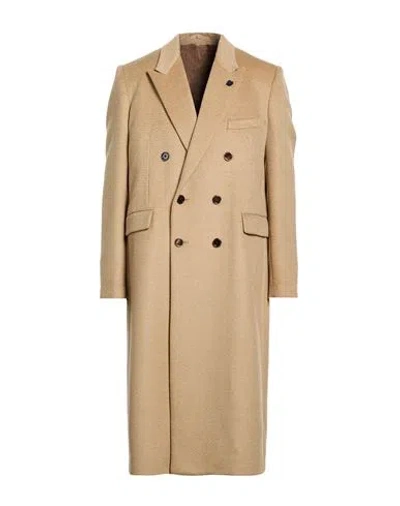 Lardini Man Coat Beige Size 40 Virgin Wool In Neutral
