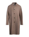 Lardini Man Coat Taupe Size 42 Wool, Silk, Cashmere In Brown