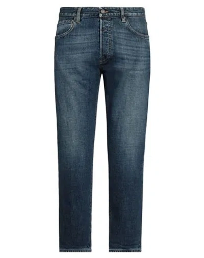Lardini Man Jeans Blue Size 34 Cotton, Elastane
