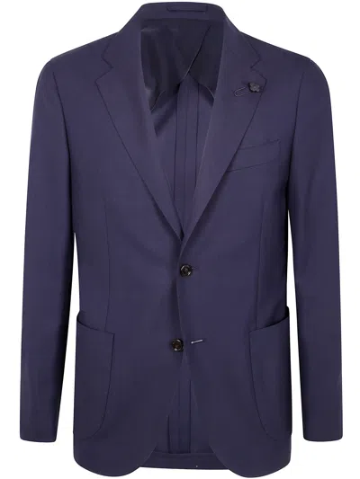 Lardini Miu Miu Embroidered Cashmere Sweater In Purple