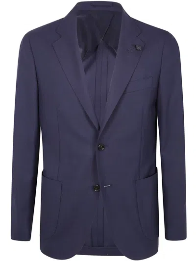 Lardini Man Iconic Jacket Clothing In Blue