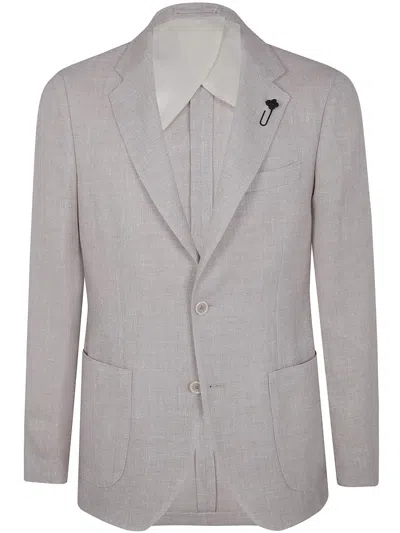 Lardini Man Iconic Jacket Clothing In White