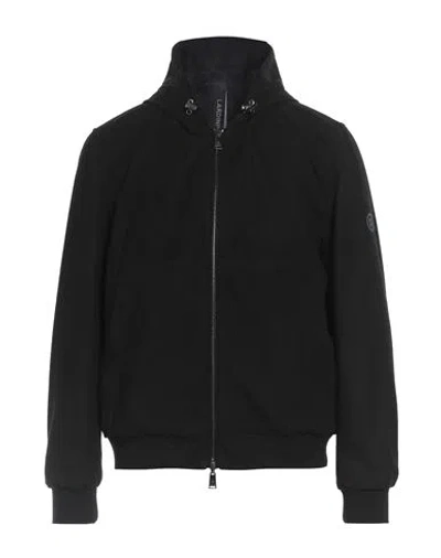 Lardini Man Jacket Black Size 40 Polyester, Viscose, Elastane