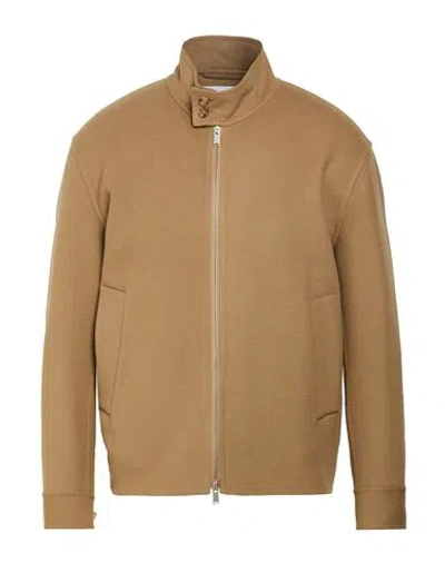 Lardini Man Jacket Camel Size 38 Virgin Wool In Brown