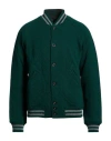 Lardini Man Jacket Dark Green Size M Wool, Polyamide