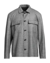 Lardini Flap-pocket Button-up Cardigan In Grey