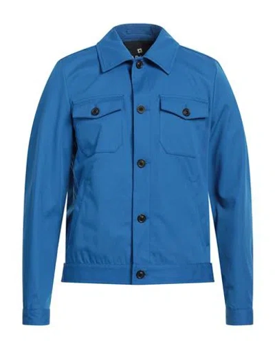 Lardini Man Jacket Light Blue Size 40 Polyester, Cotton