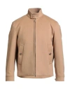 Lardini Man Jacket Sand Size 36 Wool In Neutral