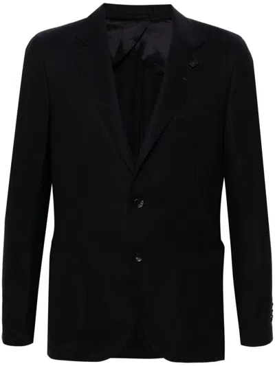 Lardini Man Jacket Special Line Drop 7 Regular Clothing In Blue