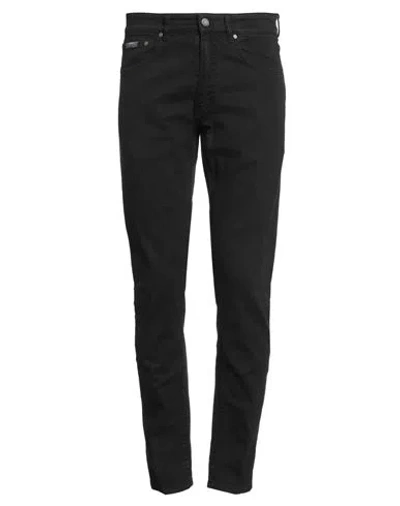 Lardini Man Jeans Black Size 31 Cotton, Elastane