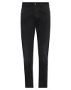Lardini Man Jeans Black Size 34 Cotton, Elastane In Black