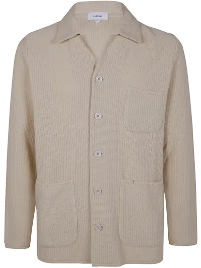 Lardini Man Knit Jacket Clothing In White
