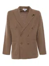 Lardini Man Knit Jacket In Multicolor