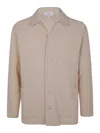 Lardini Textured Fabric Knit Jacket In White