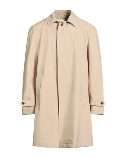 Lardini Man Overcoat & Trench Coat Beige Size 42 Polyester In Brown