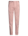 Lardini Man Pants Antique Rose Size 36 Cotton, Elastane In Pink