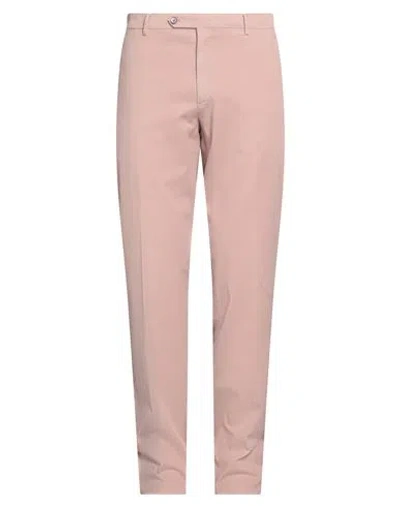 Lardini Man Pants Antique Rose Size 38 Cotton, Elastane In Pink