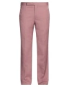 Lardini Man Pants Antique Rose Size 38 Viscose, Silk In Pink
