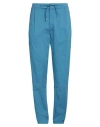 Lardini Man Pants Azure Size 40 Cotton, Lycra, Elastane In Blue