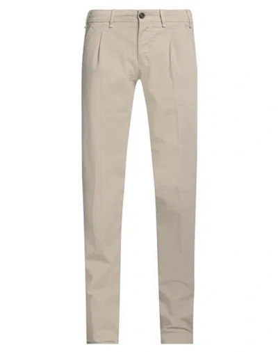 Lardini Man Pants Beige Size 34 Cotton, Elastane