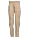 Lardini Man Pants Beige Size 36 Cotton, Elastane In Beige