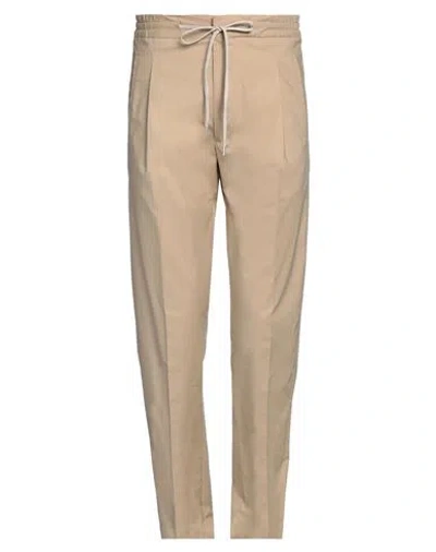 Lardini Man Pants Beige Size 36 Cotton, Elastane