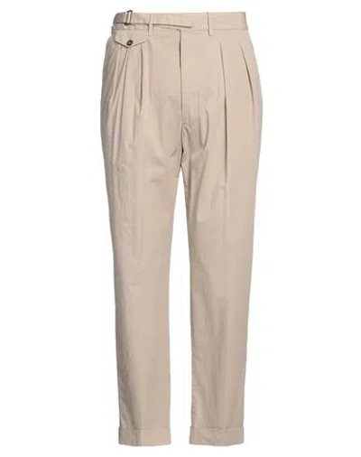 Lardini Man Pants Beige Size 38 Cotton, Elastane