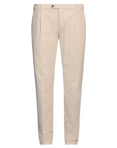 Lardini Man Pants Beige Size 38 Cotton, Elastane In Neutral