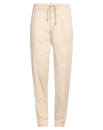 Lardini Man Pants Beige Size 40 Textile Fibers