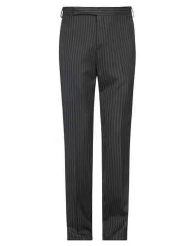Lardini Man Pants Black Size 30 Wool In Gray