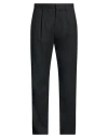 Lardini Man Pants Black Size 32 Wool, Elastane In Multi