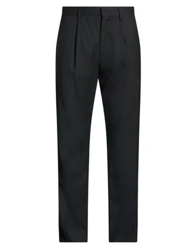 Lardini Man Pants Black Size 32 Wool, Elastane In Multi